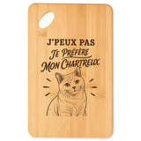 Planche à Découper J’peux pas je préfère mon Chartreux