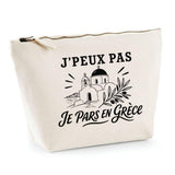 Trousse Beige J’peux pas je pars en Grèce