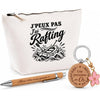 Coffret Cadeau J’peux pas j’ai Rafting – Trousse, stylo bambou et porte-clés