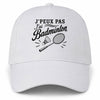Casquette Blanche J’peux pas j’ai Badminton
