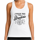 Débardeur Femme J’peux pas j’ai Broderie
