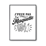 Poster J’peux pas j’ai Maquette