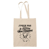 Tote Bag Beige J’peux pas je préfère mon Chihuahua