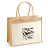 Sac Cabas Jute avec Poche J’peux pas j’ai Haies
