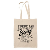Tote Bag Beige J’peux pas j’ai Surf