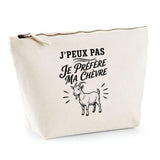 Trousse Beige J’peux pas je préfère ma Chèvre