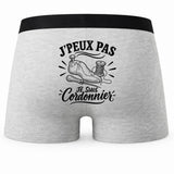 Boxer Homme J’peux pas je suis Cordonnier – Impression au dos