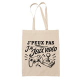 Tote Bag Beige J’peux pas j’ai Jeux vidéo