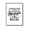 Poster J’peux pas je pars à la Montagne