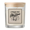Bougie Parfumée Vanille J’peux pas j’ai Musique