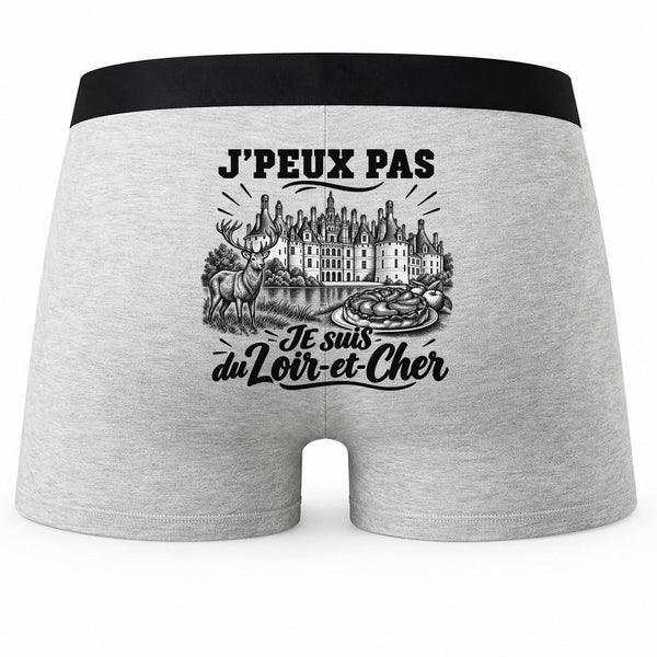 Boxer Homme J’peux pas je suis du Loir-et-Cher – Impression au dos