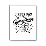 Poster J’peux pas j’ai Gym rythmique
