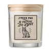 Bougie Parfumée Vanille J’peux pas je préfère les Lynx