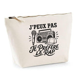 Trousse Beige J’peux pas je préfère le Rap
