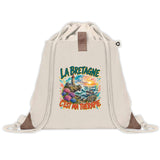 Sac à Dos avec Pochette Avant Beige La bretagne c'est ma thérapie