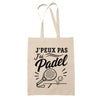 Tote Bag Beige J’peux pas j’ai Padel