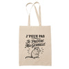 Tote Bag Beige J’peux pas je préfère ma Gerbille
