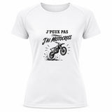 T-shirt de Sport Femme J’peux pas j’ai Motocross