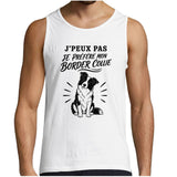 Débardeur Homme J’peux pas je préfère mon Border Collie