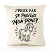 Housse de Coussin J’peux pas je préfère mon Poney