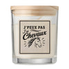 Bougie Parfumée Vanille J’peux pas j’ai Chevaux