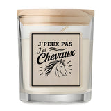Bougie Parfumée Vanille J’peux pas j’ai Chevaux