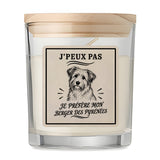 Bougie Parfumée Vanille J’peux pas je préfère mon Berger des Pyrénées