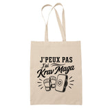 Tote Bag Beige J’peux pas j’ai Krav Maga