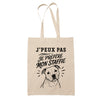 Tote Bag Beige J’peux pas je préfère mon Staffie