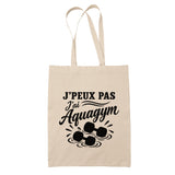 Tote Bag Beige J’peux pas j’ai Aquagym