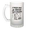 Verre à Bière J’peux pas je préfère les Castors
