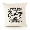 Housse de Coussin J’peux pas j’ai Curling