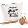 Coffret Cadeau J’peux pas j’ai Plongeon – Trousse, stylo bambou et porte-clés