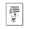 Poster J’peux pas je préfère les Chamois