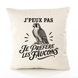 Housse de Coussin J’peux pas je préfère les Faucons