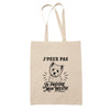 Tote Bag Beige J’peux pas je préfère mon Westie