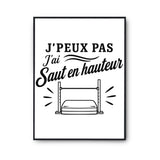 Poster J’peux pas j’ai Saut en hauteur
