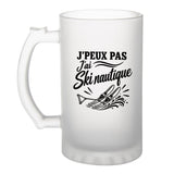 Verre à Bière J’peux pas j’ai Ski nautique