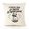 Housse de Coussin J’peux pas je préfère les Ratons laveurs