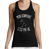 Débardeur Femme Mon Schipperke c'est ma vie – Noir