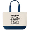 Grand Sac Cabas Fond Bleu J’peux pas j’ai Biathlon