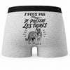 Boxer Homme J’peux pas je préfère les Tigres – Impression au dos