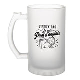 Verre à Bière J’peux pas je suis Prof d’anglais