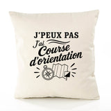 Housse de Coussin J’peux pas j’ai Course d’orientation