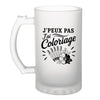 Verre à Bière J’peux pas j’ai Coloriage