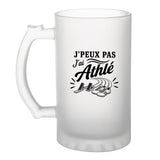 Verre à Bière J’peux pas j’ai Athlé