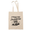 Tote Bag Beige J’peux pas j’ai Grand Prix