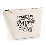 Trousse Beige J’peux pas je suis Prof de maths