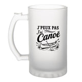 Verre à Bière J’peux pas j’ai Canoë