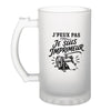 Verre à Bière J’peux pas je suis Imprimeur